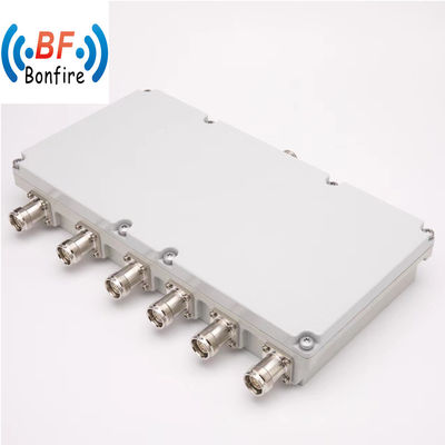 Έξι ζώνη συνδυαστής Low Pim συνδυαστής 698-2700MHz 4.3-10-F DIN-F με προσαρμοσμένο σχεδιασμό