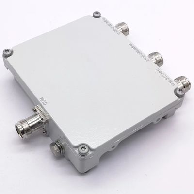Έξι ζώνη συνδυαστής Low Pim συνδυαστής 698-2700MHz 4.3-10-F DIN-F με προσαρμοσμένο σχεδιασμό