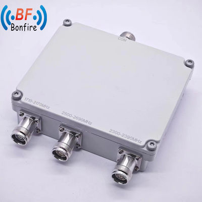 1710-2170MHz 2300-2690MHz RF Low Pim Diplexer με N θηλυκό συνδετήρα 4 Way Combiner