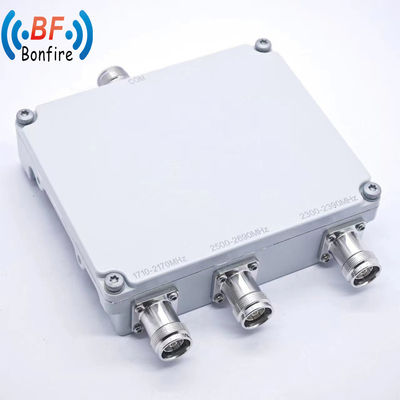 1710-2170MHz 2300-2690MHz RF Low Pim Diplexer με N θηλυκό συνδετήρα 4 Way Combiner