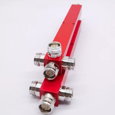 OEM/ODM Ultra Wideband 4 Way Low Pim Reactive High Power Splitter 617-4000MHz 4,3-10 F