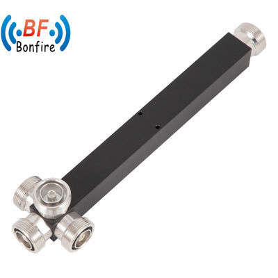 Υπερ-ευρυζωνική ζώνη 2/3/4 Way Low Pim Αντιδραστικός High Power Splitter με διεπαφή DIN-F