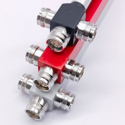 0.510kg Πακέτο Ακαθάριστο βάρος 698-4200MHz 3/4 Way Power Splitter Αντιδραστικό N -F/4.3-10-F