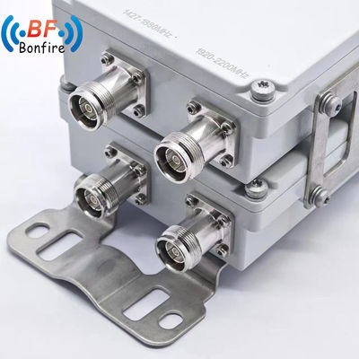 1710-2170MHz 2300-2700MHz Τριπλέξερ με χαμηλό Pim -160dbc RF διπλέξερ και 4.3-10-F συνδετήρα