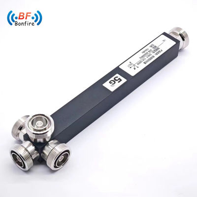 Γκρι 2 Way Splitter 2400-6000MHz DIN-F Μαύρο Προσαρμοσμένο πακέτο