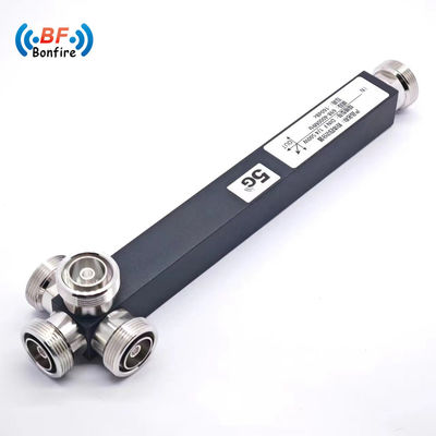Γκρι 2 Way Splitter 2400-6000MHz DIN-F Μαύρο Προσαρμοσμένο πακέτο