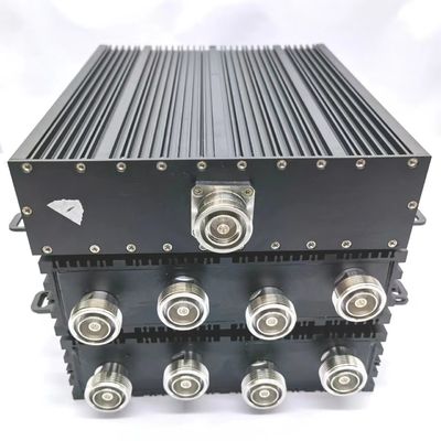 698-3800MHz 4 σε 1 Low Pim Υβριδικό Σύνδεσμο DIN-F με εσωτερική / εξωτερική ικανότητα IP65