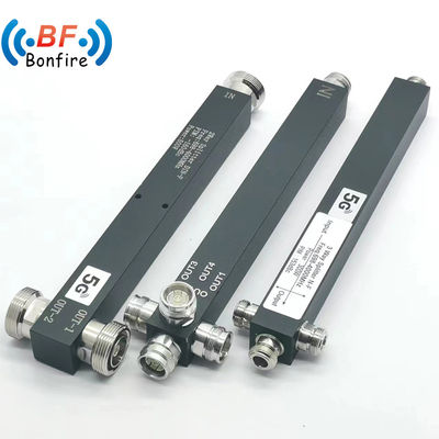 50W 698-3800MHz Δύο οδοι Δυναμικός διαχωριστής Δυναμικού N-γυναικείο σύνδεσμος για το σύστημα δημόσιας ασφάλειας Ibs