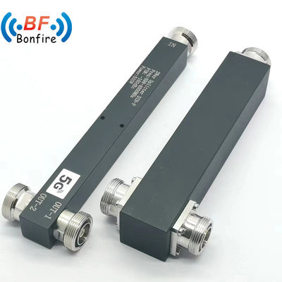 Υψηλής απόδοσης 698-3800MHz χαμηλού Pim 2 Way Reactive Power Splitter για τηλεπικοινωνιακά συστήματα