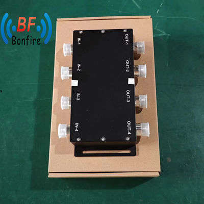 Συνδυαστής RF 698-3800MHz ευρυζωνική ζώνη 4 σε 4 3dB Υβριδική ζεύξη N Γυναίκα για απόδοση