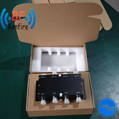 Υβριδικός σύνδεσμος VHF 698-3800MHz 3dB Υβριδικός συνδυαστής 4 σε 4 με σύνδεσμο τύπου N