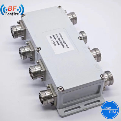 Υβριδικός συνδυαστής 617-3800MHz RF 4X4 Υβριδικός ζεύγος με διεπαφή N-F/4.3-10-F/DIN-F