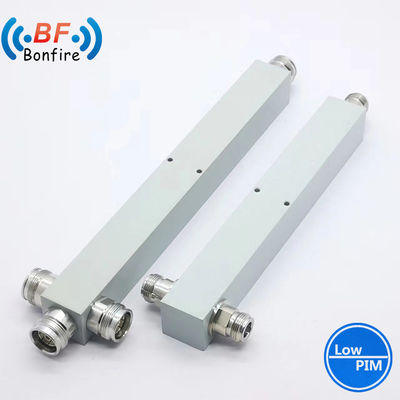 RF 2 Way Power Splitter 100W 350-3800MHz Διασύνδεση DIN-F/4.3-10-F/DIN-F για σταθμό βάσης