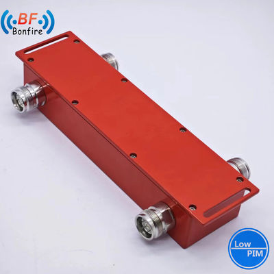 Μαύρο UHF 3dB Das Υβριδικός συνδυαστής 698-4000MHz 2 σε 2 εκτός Υβριδικός συνδετήρας 4.3-10 Γυναίκα