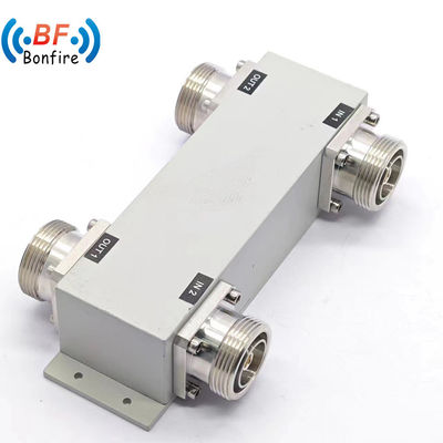 Χαμηλό Pim 698-4000MHz 300W RF 2X2 Out Υβριδικός Συνδυαστής με 4.3-10-F Συνδετήρα σε Μαύρο