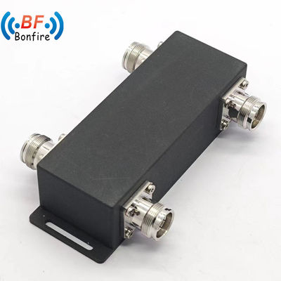 Χαμηλό Pim 698-4000MHz 300W RF 2X2 Out Υβριδικός Συνδυαστής με 4.3-10-F Συνδετήρα σε Μαύρο