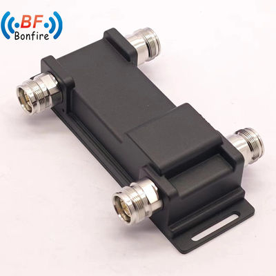 300W Low Pim 4 in 2 out Υβριδικός συνδετήρας RF Υβριδικός συνδυαστής με 4.3-10-F/N-F διεπαφή