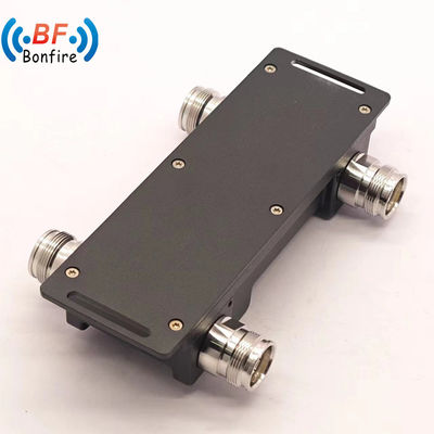 4.3-10-F/DIN-F/N-F Διασύνδεση 698-4000MHz 2X2 εκτός Υβριδικός συνδυαστής με σύνδεσμο N-F