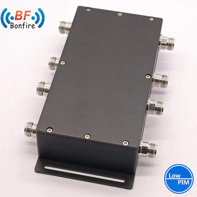 100W 617-3800MHz DIN-Γυναίκα 4 σε 4 από 7dB συνδυασμός υβριδικών ζευγαρωτών για το έργο Ibs