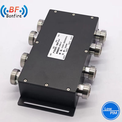 Χαμηλό Pim -160dbc 4X4 617-3800MHz RF υβριδικό συνδυαστή για εξατομικευμένο μαύρο DIN-F/4.3-10-F/N-F