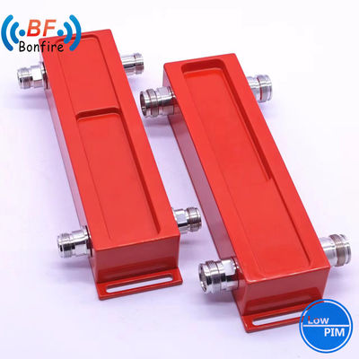 4.3-10-F/DIN-F/N-F Διασύνδεση 698-3800MHz 2 σε 2 εξωτερικό RF υβριδικό συνδυαστικό ζευγάρι για IBS