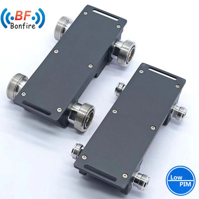 5G 2 σε 2 από 698-3800MHz N ή 4.3/10 Τύπος RF Υβριδικός Συνδυαστής Low Pim για εσωτερικό / εξωτερικό