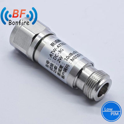 10 ημερών χρόνος εκτέλεσης 100W DC-6GHz 10dB-40dB RF Coaxial Attenuator για IP65 εσωτερικό / εξωτερικό
