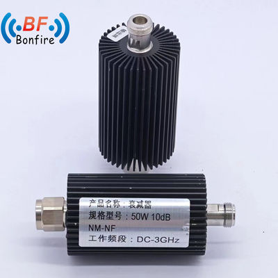 100W 50 Ohm N ενδογραμμικοί αποσβεστήρες ενισχυτές και ενεργές συσκευές Αδυναμική τιμή 3-30dB
