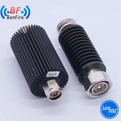 Κόκκινος 100W ρυθμιζόμενος αποσβεστήρας RF κοακσιακός προσαρμογός DC-3800MHz DIN θηλυκό σε αρσενικό 3-40dB