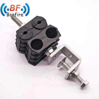 RF Twin Coaxial Superflex Smooth Cable Feeder Clamp για εφαρμογές τηλεπικοινωνιών