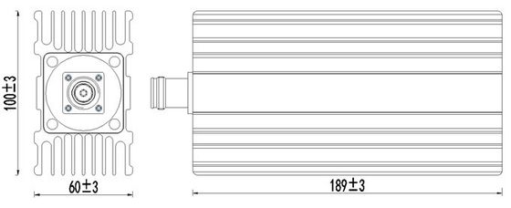 Μέγεθος συσκευασίας 10.00cm * 20.00cm * 10.00cm Χαμηλό φορτίο 698-4000MHz 100W 4.3-10 F 5g Ibs Das