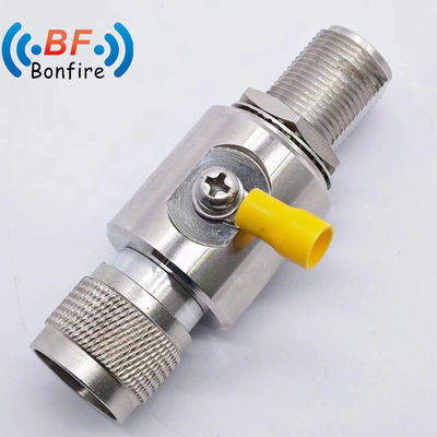 Ασφάλιση DC-6000MHz UHF Coaxial Lightning RF Arrestor με διεπαφή N-M έως N-F