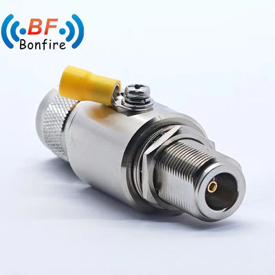 Ασφάλιση DC-6000MHz UHF Coaxial Lightning RF Arrestor με διεπαφή N-M έως N-F