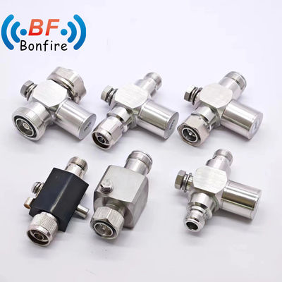 BLQ-XXXXX 698-3800MHz RF Δύο γυναίκες προστατευτής κεραυνών N-F έως 4.3-10-F Συγκρατητής υπερβολικής τάσης