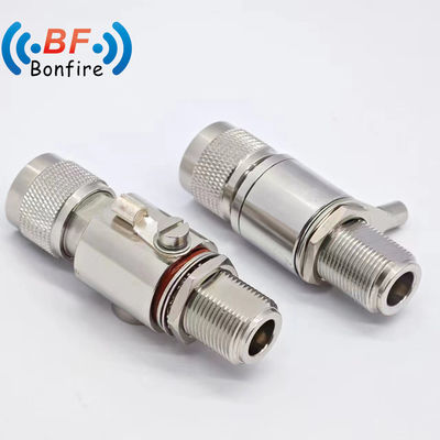 BLQ-XXXXX RF 698-3800MHz Γυναίκα Jack Κοαξιακός Συγκρατητής κεραυνών N-M σε N-F Διασύνδεση