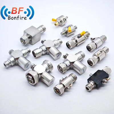 BLQ-XXXXX RF 698-3800MHz Γυναίκα Jack Κοαξιακός Συγκρατητής κεραυνών N-M σε N-F Διασύνδεση