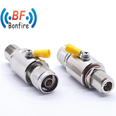 Εσωτερικό/εξωτερικό IP65 698-3800MHz RF Arrester Lightning Protector Arrester F Surge Protection Tube