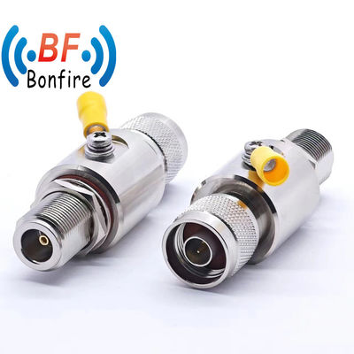 Εσωτερικό/εξωτερικό IP65 698-3800MHz RF Arrester Lightning Protector Arrester F Surge Protection Tube