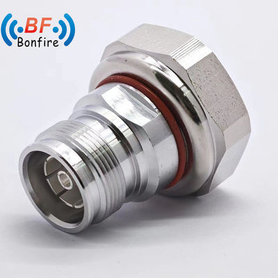 Σύνδεσμος RF Low Pim -160dbc DC-4GHz 4.3/10 Ανδρός προς N Γυναικός προσαρμογός RF για υλικά