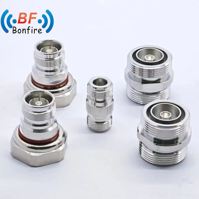 Σύνδεσμος RF Low Pim -160dbc DC-4GHz 4.3/10 Ανδρός προς N Γυναικός προσαρμογός RF για υλικά