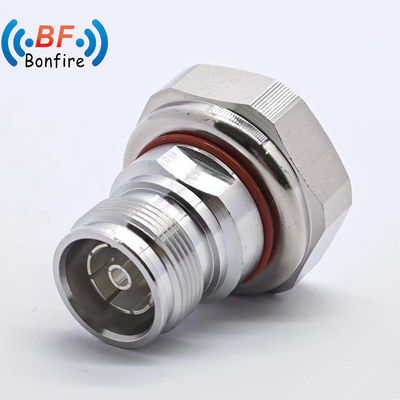 Συνδέτης RF με 7/16 Dinf έως 4310f Καθαρός τύπος -155dbc DC-4GHz Χαμηλό Vswr RF Adapter Αδιάβροχος ρυθμός IP 67