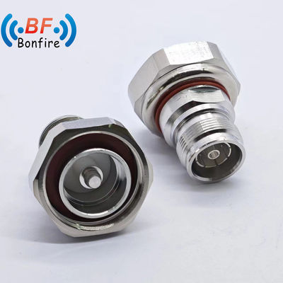 Συνδέτης RF με 7/16 Dinf έως 4310f Καθαρός τύπος -155dbc DC-4GHz Χαμηλό Vswr RF Adapter Αδιάβροχος ρυθμός IP 67