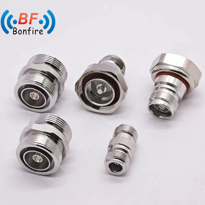 Ραδιοφωνικός προσαρμογός -155dbc DC-4GHz Low Vswr με αδιάβροχο ποσοστό IP 67 N-M έως N-M Καθαρός τύπος