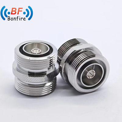 Ανταλλακτής χαμηλού VSwr RF Coaxial Cable Connector με DIN Male σε DIN Male Straight Type -155dbc DC-4GHz