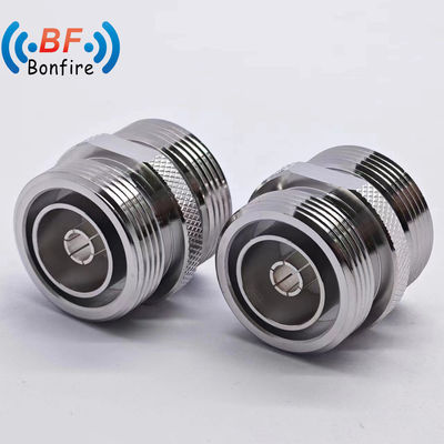 Ανταλλακτής χαμηλού VSwr RF Coaxial Cable Connector με DIN Male σε DIN Male Straight Type -155dbc DC-4GHz