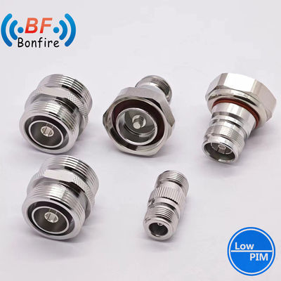 LJQ -XXXXX 50 Ohm DC-4GHz N-αρσενικός σε N-αρσενικός RF σύνδεσμος Pim -155dbc για εξαρτήματα τηλεπικοινωνιών