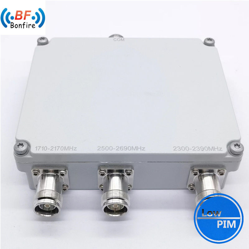 Σύνδεσμος τριπλέξερ RF 160dbc Low Pim για τη συνολική ικανότητα εκτέλεσης έργου Ibs/Das