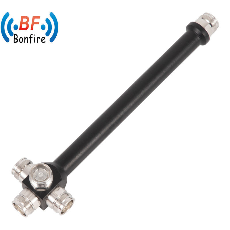 4 Way Low Pim Reactive High Power Splitter 698-3800MHz 4,3-10 F Γκρι/Κόκκινο/Μαύρο/Παρασκευασμένο