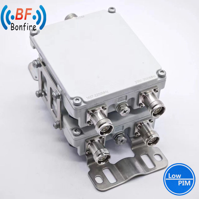 HLQ-XXXXX IP65 Quadplexer Multiplexer εσωτερικού/εξωτερικού για 1710-2170MHz και 2300-2690MHz