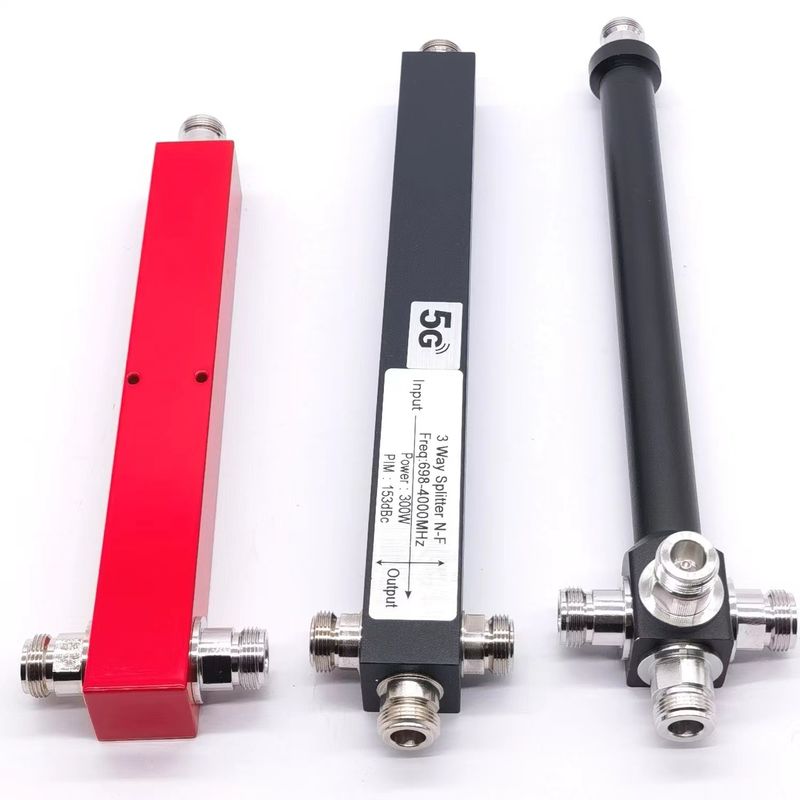 N-F 2/3/4 Way Das Ibs Low Pim Αντιδραστικός διαχωριστής ισχύος 617-4000MHz 0.510kg 617-4000MHz